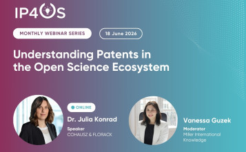 Upcoming IP4OS webinar explores patents in an open science ecosystem