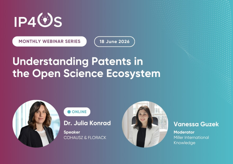 Upcoming IP4OS webinar explores patents in an open science ecosystem